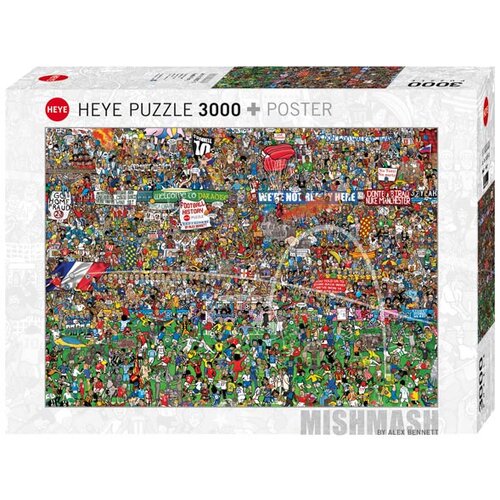 Heye puzzle Alex Bennett Football History 3000 delova 29205-12 Slike