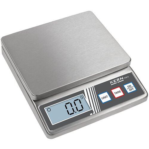Kern Namizna tehtnica, izvedba iz nerjavnega jekla, razpon tehtanja do 5 kg, ločljivost 1 g, plošča za tehtanje 125 x 155 mm Cene