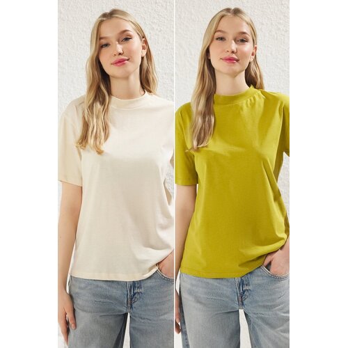 TRENDYOLMILLA Ženski set majici TWOSS20TS1500, Višebojni Cene
