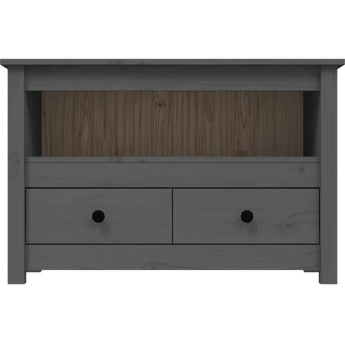  ormarić sivi 79 x 35 x 52 cm od masivne borovine Slike