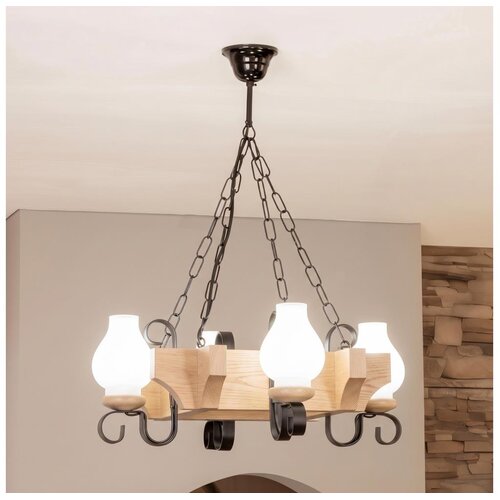 Brilagi Luster na lancu QUEEN 4xE14/40W/230V hrast Cene