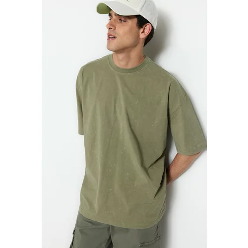 Trendyol T-Shirt - Khaki - Oversize