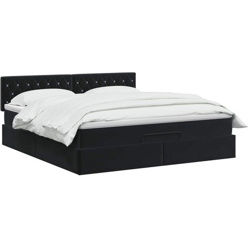  Krevet od pjene s madracem i LED-om Crna 140 x 190 cm Bar&amp;scaron;un Slike