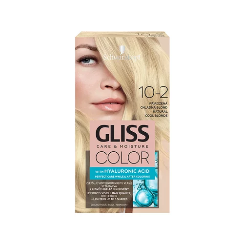 Schwarzkopf Gliss Color permanentna barva za lase odtenek 10-2 Natural Cool Blonde