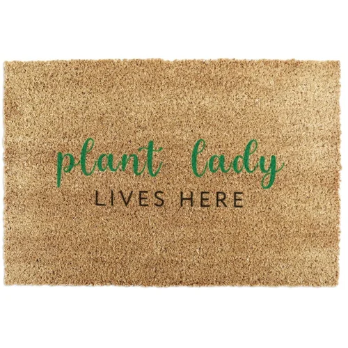 Artsy Doormats Otirač od kokosovih vlakana 40x60 cm Plant Lady Lives Here –