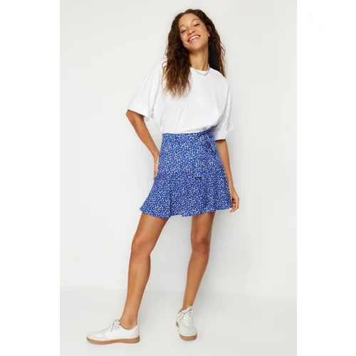 Trendyol Multi Color Viscose Woven Short Skirt