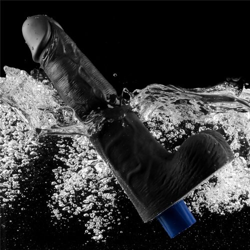Lovetoy 2024 Vibracijski Penis Lovetoy Real Softee Black 10&amp;#039;&amp;#039; Slike