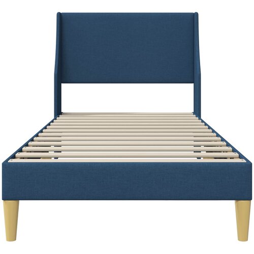  Krevetna konstrukcija Jednobojno Plava 100 x 200 cm tkanina Slike