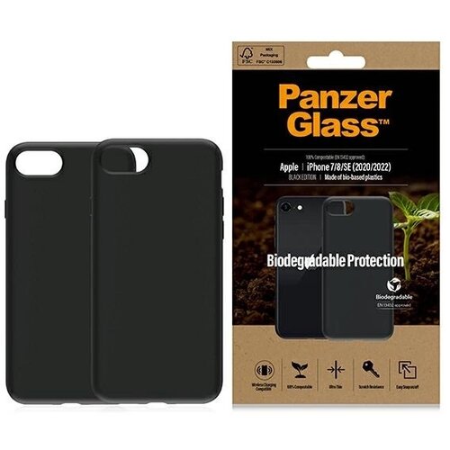PanzerGlass OVITEK BIORAZGRADLJIV ZA IPHONE SE 2022/7/8 ČRN, (20637059) Slike