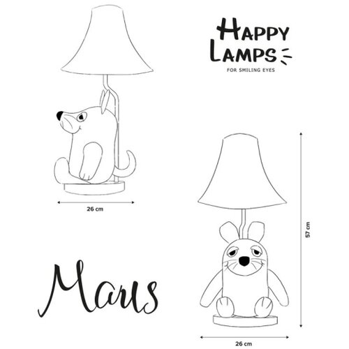 Happy Lamps LED Dečja stona lampa MOUSE LED/5,4W/230V mi&amp;scaron; Slike