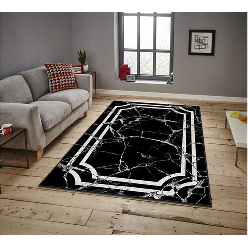 Conceptum Hypnose Tepih Asr Crpt-141, Pravougaoni, 100 x 180 cm, Crni Cene