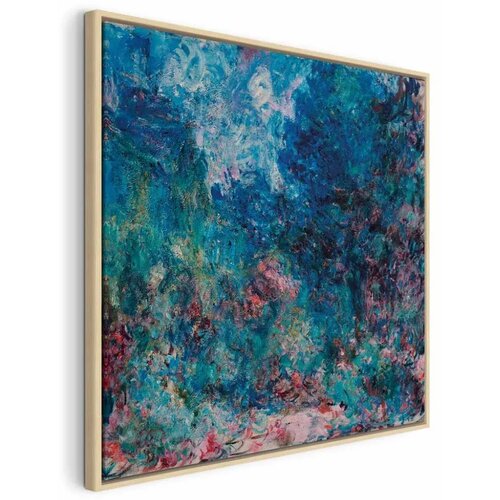  Slika - Claude Monet &ndash; La maison de l\'artiste vue du jardin aux roses 40x40 U prirodnom drvenom okviru Cijene