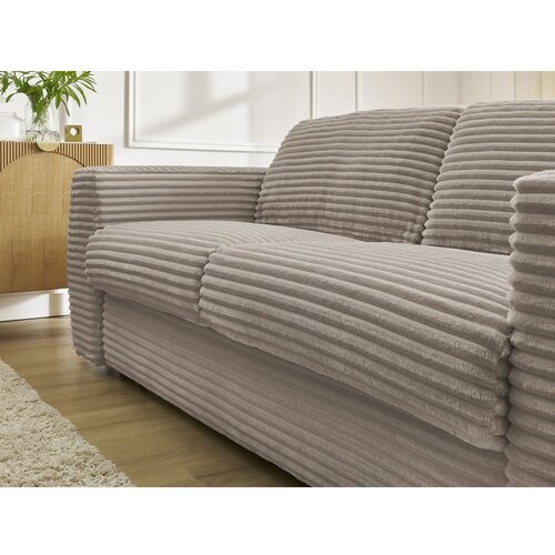 Bobochic Paris Smeđe-siva sofa za spavanje/sklopiva od samta 220 cm Hugo &amp;ndash; Slike