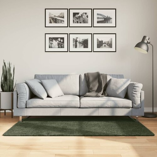vidaXL Preproga HUARTE s kratkimi vlakni mehka pralna zelena 80x150 cm Cene