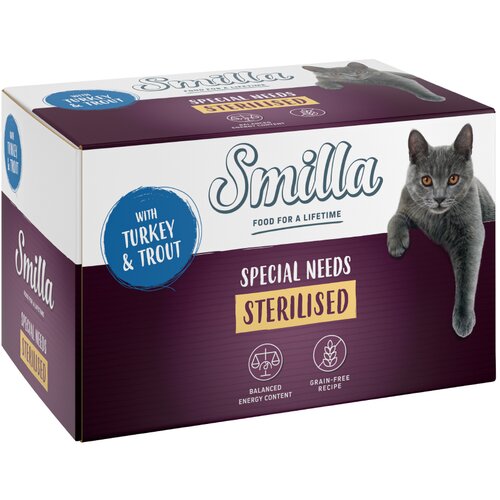 Smilla Sterilised pladnji 6 x 100 g - Puran s postrvjo Cene
