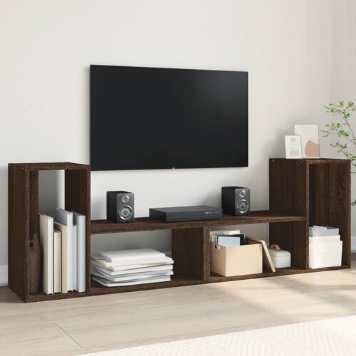 TV ormarići 2 kom boja hrasta 75x30x50 cm konstruirano drvo Slike