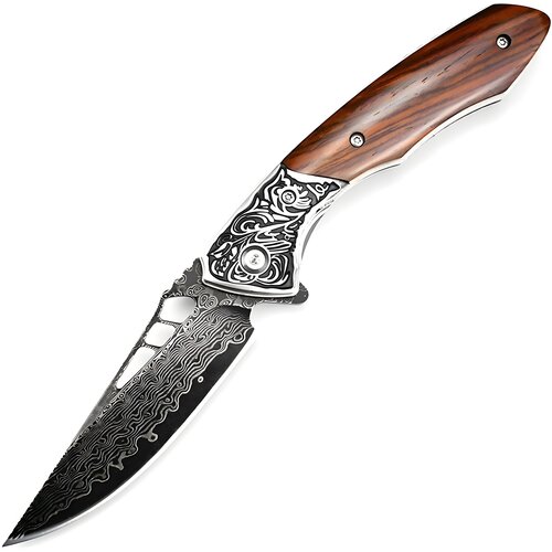  Dama&scaron;čanski zložljiv outdoor nož JO-42047 - Rjav / Črn Cene