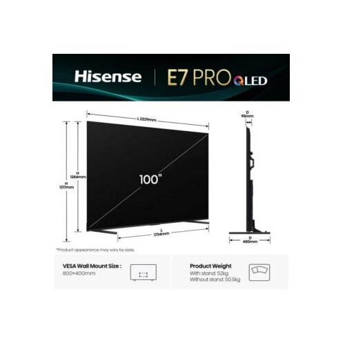 Hisense QLED TV UHD 100E7Q PRO - - Panteh Slike