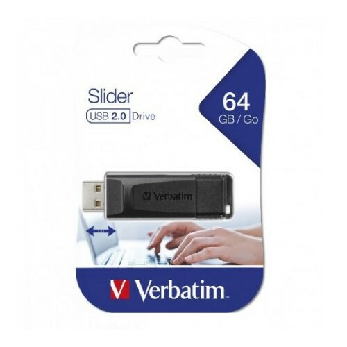 Verbatim 98698 64GB black slider 2.0 StoreGo USB flash memorija ( UFV98698/Z ) Slike