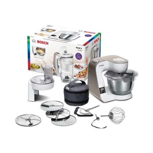 Bosch Kuhinjski robot sa integrisanom vagom MUM 5 1000 W Bela, Boja &scaron;ampanjca Cene