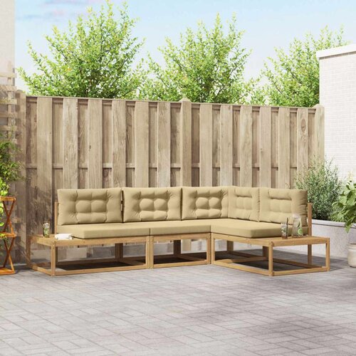  Set vanjskih sofa Bijela 277 5 x 198 5 x 73 cm Poliester Cijene