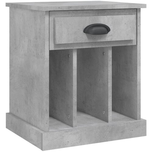 Maison Chic Nočna omarica - Nočna miza betonsko siva 43x36x50 cm, (21690526) Cene