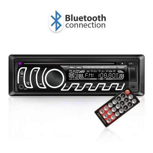 CarGuard CD/MP3 avtoradio z Bluetooth, FM tuner, USB, SD, AUX z RGB LED osvetlitvijo