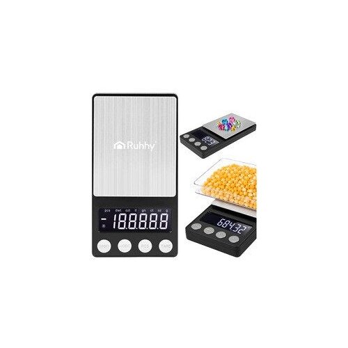 Ruhhy 27932 digitalna džepna vaga 500 g / 0,01 g, crna Slike