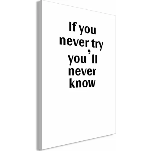  Slika - If You Never Try You'll Never Know (1 Part) Vertical 80x120