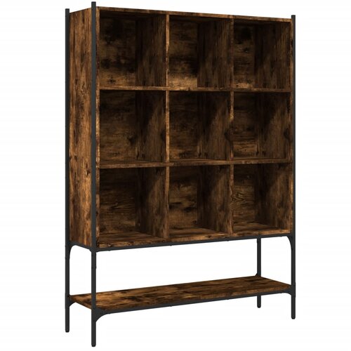 Maison Chic Knjižna omara - Knjižni regal dimljeni hrast 102x30x141,5 cm inženirski les, (21724948) Slike