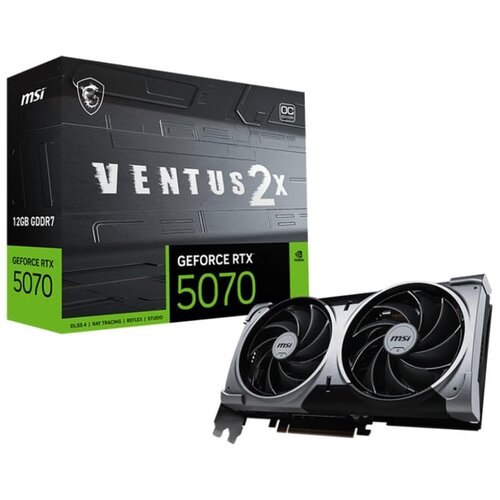 MSI Video Card Nvidia GeForce RTX 5070 12G VENTUS 2X OC, 192bit, 3x DP 2.1, 1x HDMI Cijene