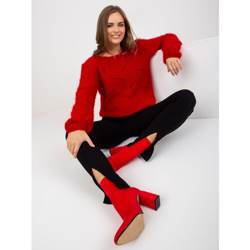 Och Bella Sweater-TW-SW-BI-9030.08-dark red Cene