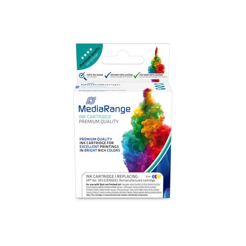 Mediarange kertridzi inkjet za hp 343 (cmy) sa cipom tricolor Cene