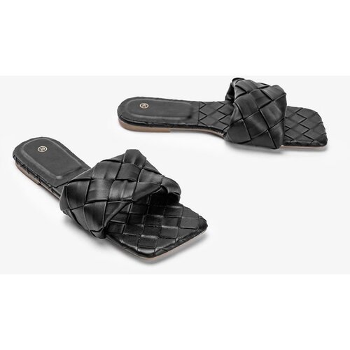Gemre Black braided Chimmie slides Cijene