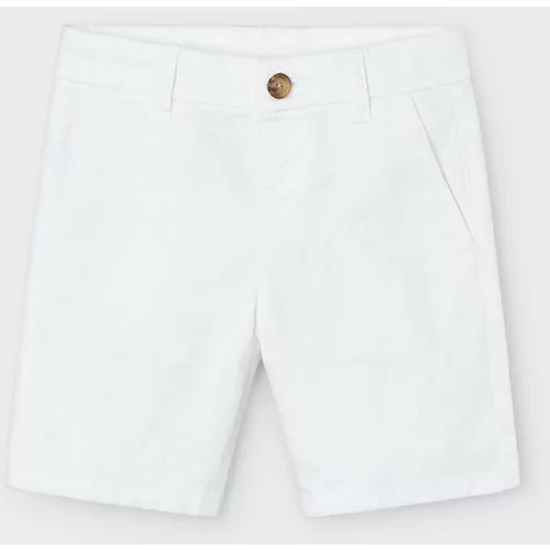 Mayoral Otroške kratke hlače bela barva