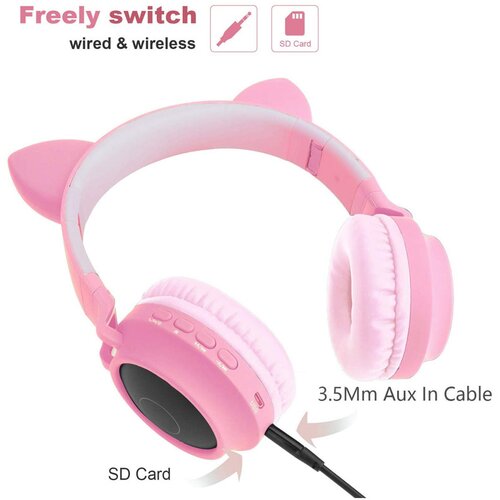  Bluetooth slu&amp;scaron;alice BT028C (S28) roze Slike