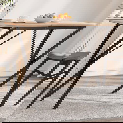 VidaXL Noge za blagovaonski stol X-oblika 70x70x73 cm lijevano željezo Slike