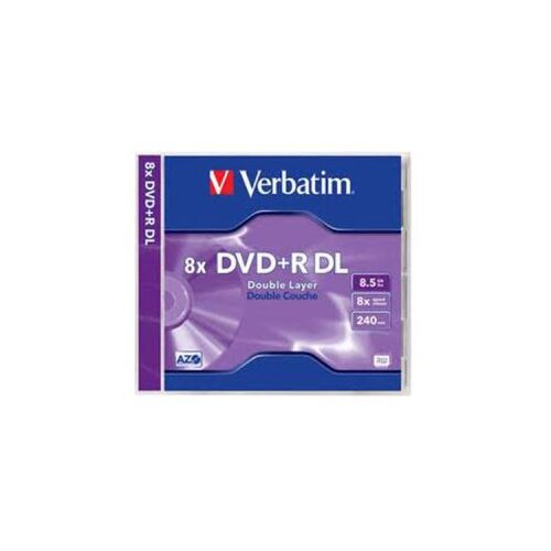  DVD+R DL, VERBATIM,8,5 GB,8X,MATT SILVER JC Slike
