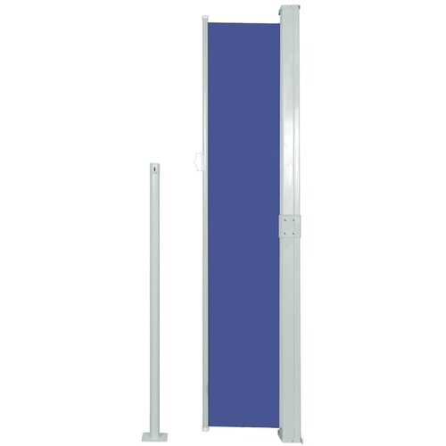  Uvlačiva bočna tenda za terasu 170 x 300 cm plava Slike