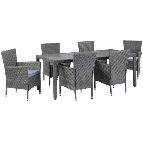 Modern Living Vrtni Set Eva, Sivorjava, 7-Delni Set Slike