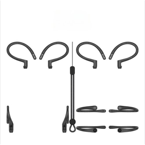 INF Univerzalni silikonski u&scaron;esni kavlji za Apple AirPods Pro 1/2/3/4 Black, (5000324218) Cene