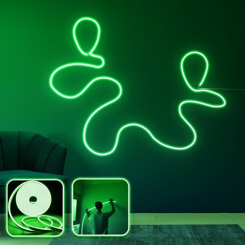 Opviq journey - xl - green green decorative wall led lighting Slike
