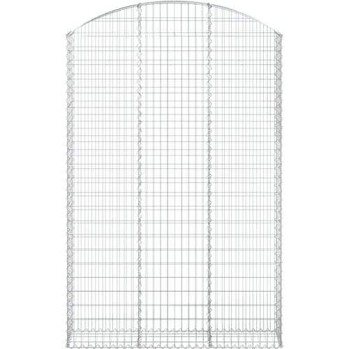  Gabionska ko&amp;scaron;ara s lukom 150x30x220/240 cm pocinčano željezo Slike
