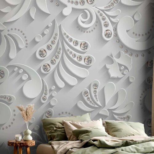  Foto tapeta - Flowers with Crystals 150x105 Premium Cene