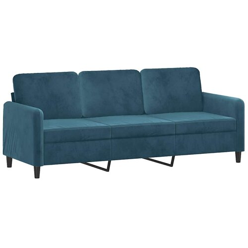  2-dijelni set sofa plavi bar&amp;scaron;unasti Plava Slike