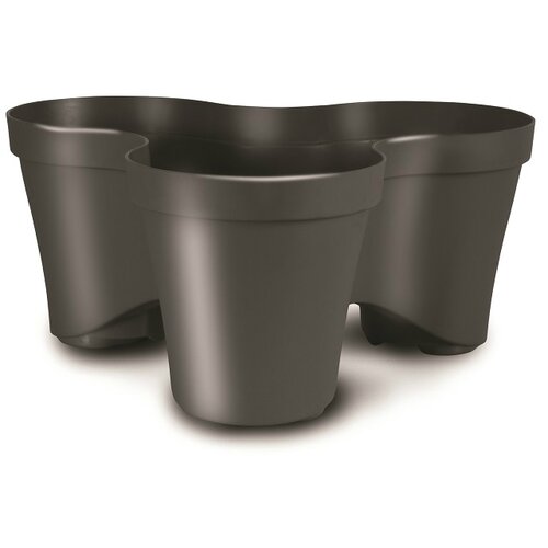 Roma plastična tegla Rome (Vanjska dimenzija (D x Š x V): 38,5 x 38,54 x 17 cm, Plastika, Antracit) Cijene