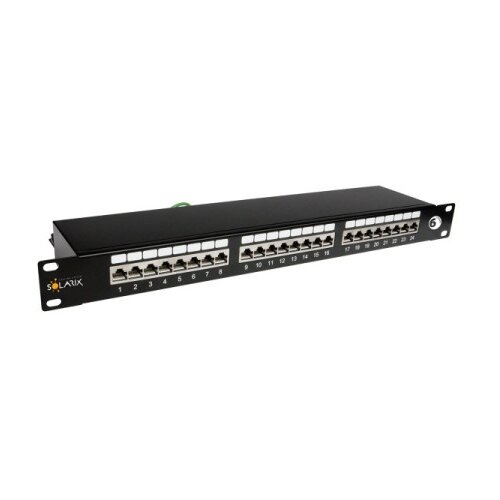 Solarix SX24-6-STP-BK patchcord kabal panel 1U 24x RJ45 ( SX002 ) Cene