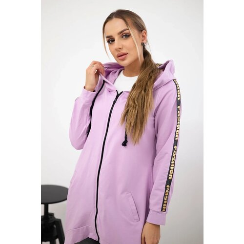 Kesi Sweatshirt with a zipper at the back purple Cene