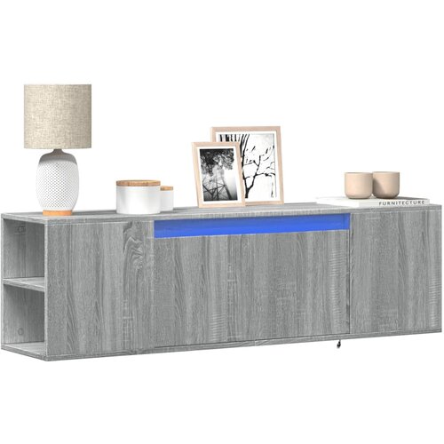  Zidni TV ormarić s LED svjetlima boja hrasta 135x31x39,5 cm Cene