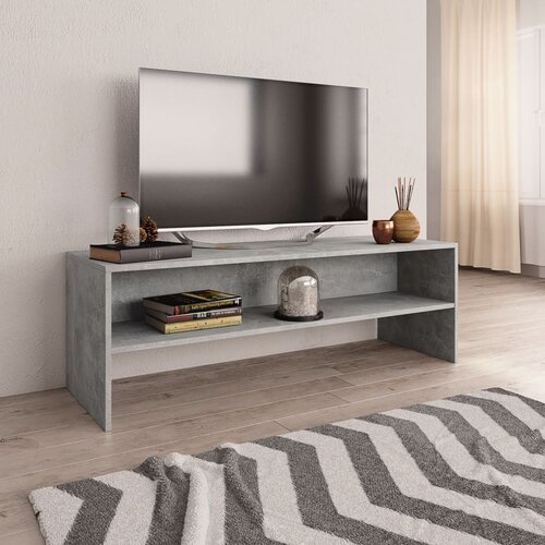 VidaXL TV omarica betonsko siva 120x40x40 cm iverna plo&amp;scaron;ča, (20622863) Slike